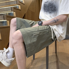 港风工装休闲裤高街五分裤宽松沙滩裤直通短裤DK309P35，男装休闲裤，星座1204-3