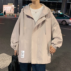 JK41045-P85加棉款-P115纯棉连帽夹克男士大码工装夹克男外套男，男装夹克，电商A040