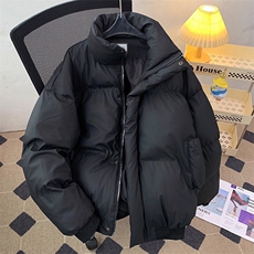 现货5W件冬季三防重磅硬挺boxy短款羽绒立领PU皮棉衣外套加厚棉服，男装棉衣，电商A486-1