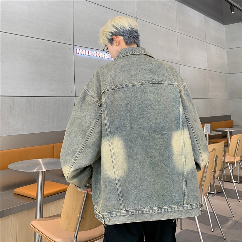 25新款抖音品质男士水洗工装牛仔夹克外套上衣N1077/P98/168,男装夹克,星座202