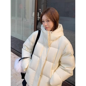 短款泡芙羽绒服女冬季小个子2025年新款超好看加厚保暖棉服连帽图片