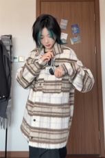 小香风男装短款呢料呢子夹克冬季呢子大衣外套XZ514-2-F008-P100，男装毛呢大衣，星座514-2(原B239)