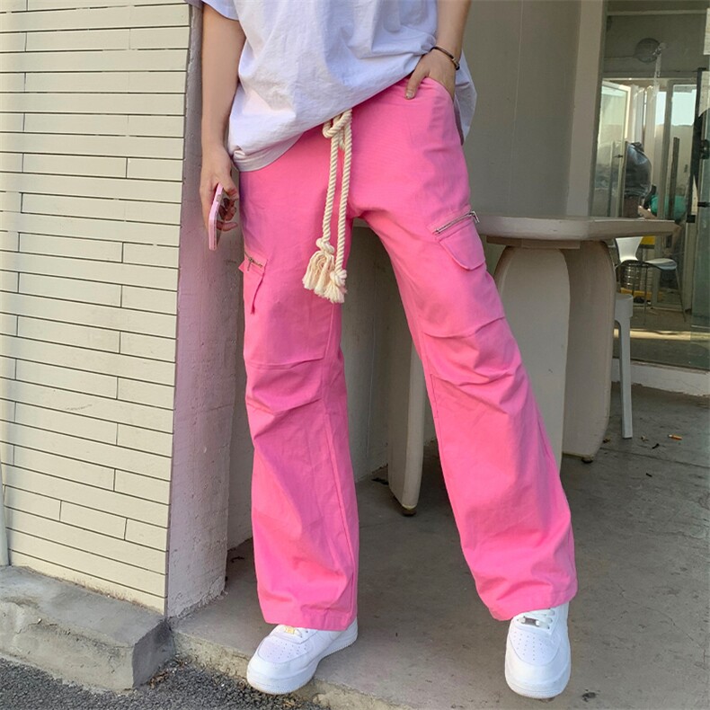 拉绳学生美式高街复古夏季新款宽松阔腿休闲裤EB02P43,男装休闲裤,星座1116-2