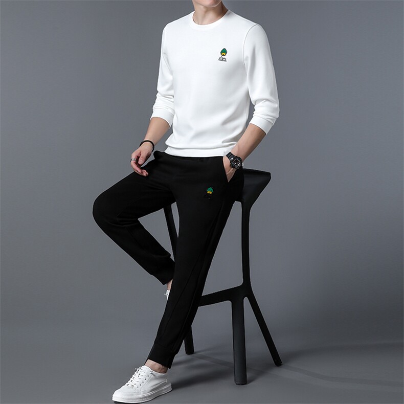SA3050-2钱塘2020-2中青年男士冬季新款时尚休闲百搭卫衣P147,男装休闲套装,钱塘207-2