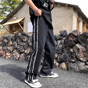 男牛仔裤拉链个性裤子NK22P40图片