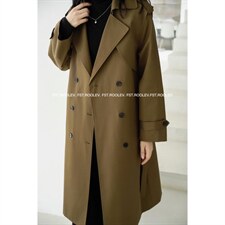 长风衣，女装风衣，FST