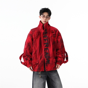 加绒牛仔棉服男冬季棉衣外套羊羔绒加厚毛领保暖外套MY1310-P188图片