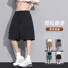 现货夏季工装短裤男ins潮牌休闲百搭潮流痞帅五分裤D02520-P38，男装牛仔裤，星座308B-2