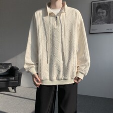 卫衣男春季新款港风宽松提花大码长袖T套头上衣WY9975-特P42，男装T恤，星座214-3