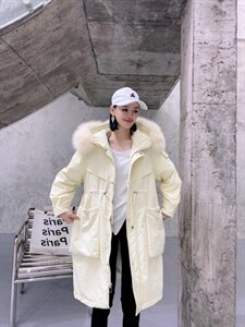 大毛领 长款派克图片