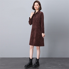 2024秋装新款优雅气质长袖连衣裙显瘦修身百搭时尚女装，女装连衣裙，鑫鑫格