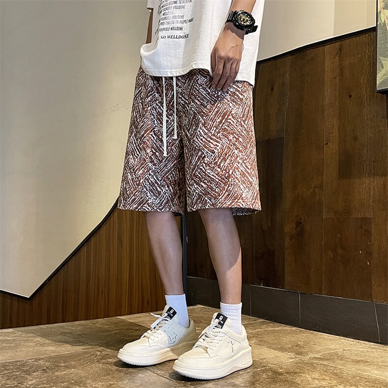 休闲短裤男士韩版潮流高街帅百搭夏季2024新款ins五分裤K5449-P30,男装牛仔裤,星座412-3