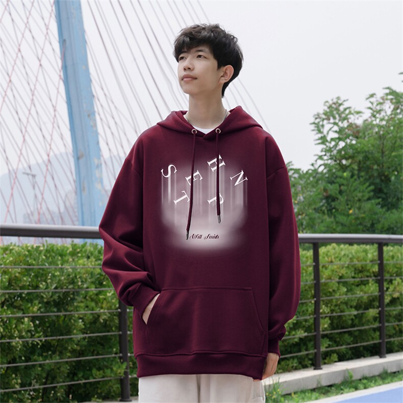 秋季新款潮牌字母印花男wlcm-8010纯棉连帽特批35控59,男装卫衣,星座605(原A050)