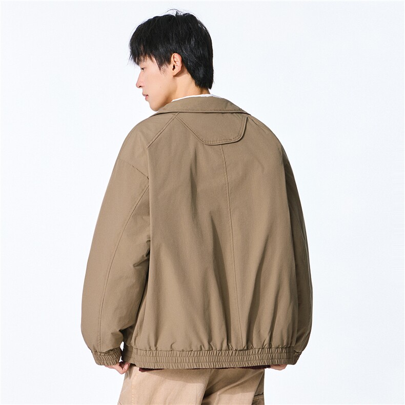 2025秋冬新款翻领工装夹克男户外登山服棉服,男装夹克,电商D215