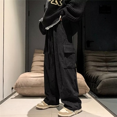 百搭休闲裤男宽松直筒休闲裤2022潮男裤子玉米粒SK205P40，男装休闲裤，星座1116-2