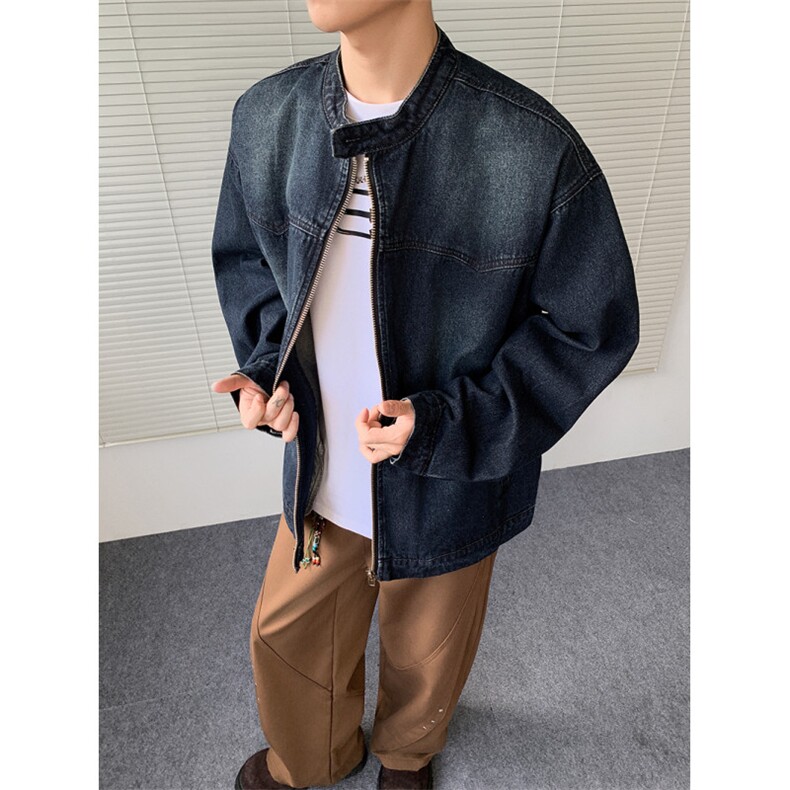 得物二开牛仔水洗美式高街设计感夹克外套男2025秋季JK1272-P80，男装工装外套，星座1103-3