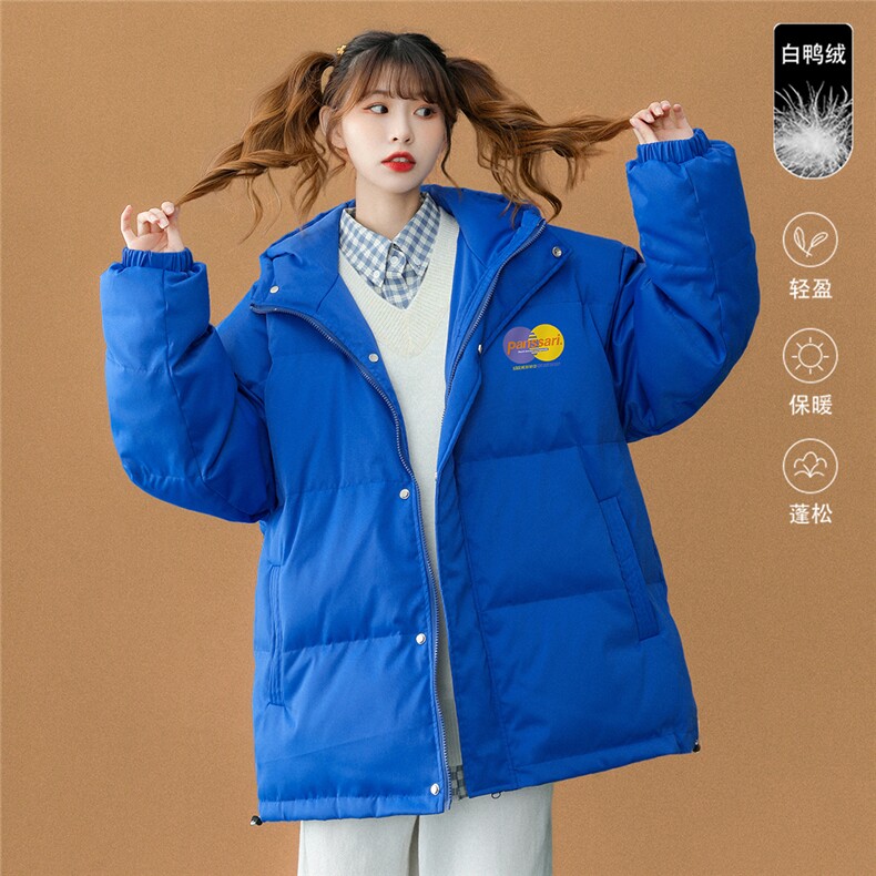 2026冬装新款简约印花百搭白鸭绒连帽羽绒服外套YR137P225控298,男装羽绒服,A247A
