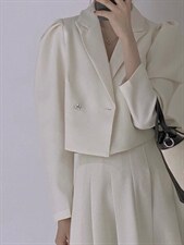 小西服套装，女装职业装，驿谷