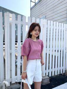 夏季新款韩版短袖上衣，女装，邱小姐