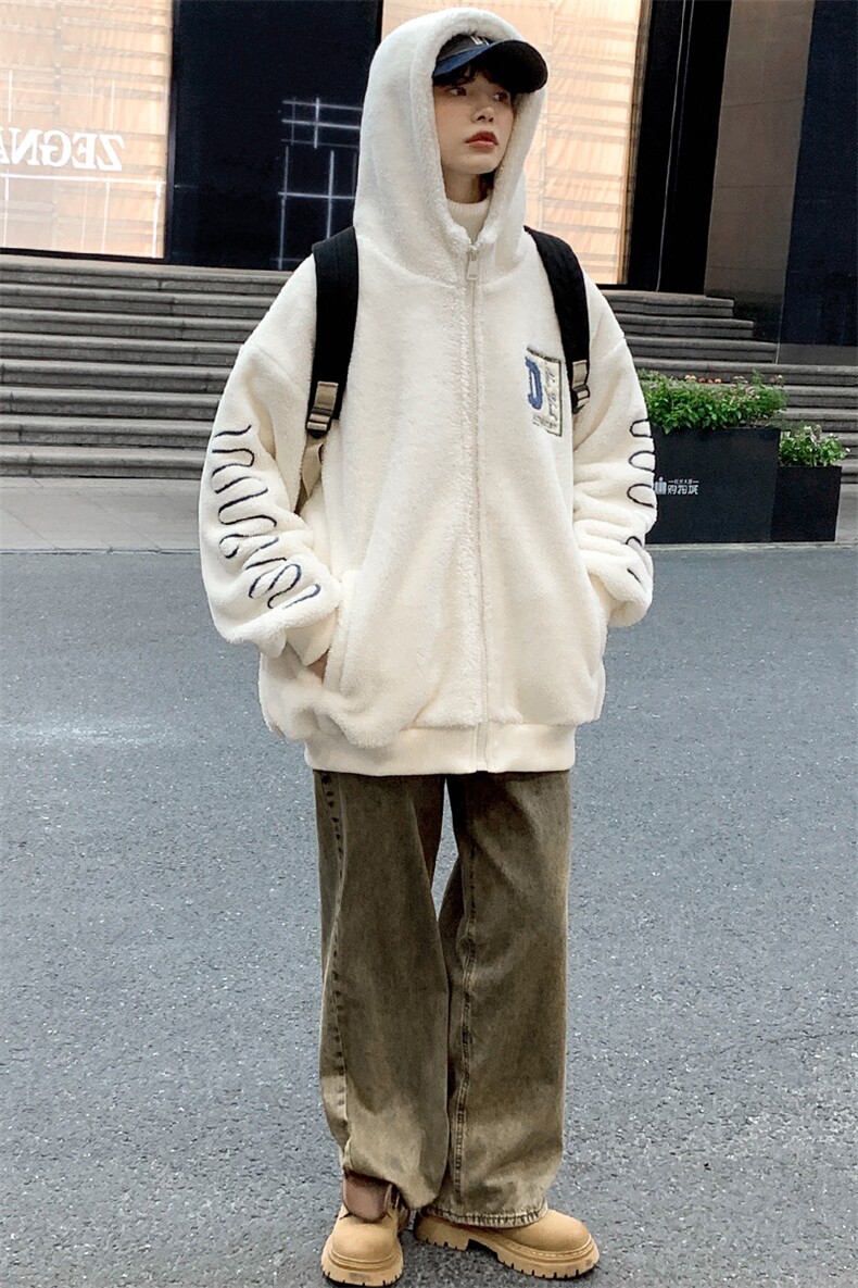 2024冬上新中性加绒保暖棉衣羊羔绒连帽外套男女992-P110控价158,男装棉衣,电商A441-1