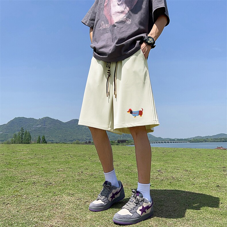 三条杠直播抖音得物品质运动男中裤五分休闲短裤K306P30控48,男装牛仔裤,电商C408(原B339-1)