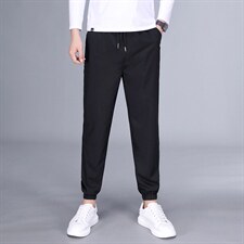 百搭夏季修身纯色纽扣时尚中年2023年裤子口袋休闲裤SFTK801，男装休闲裤，钱塘6003（原4033）