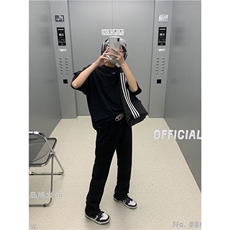 夏款男牛仔裤微喇叭直筒纯色百搭直筒长裤NK163P30，男装牛仔裤，星座1013-1
