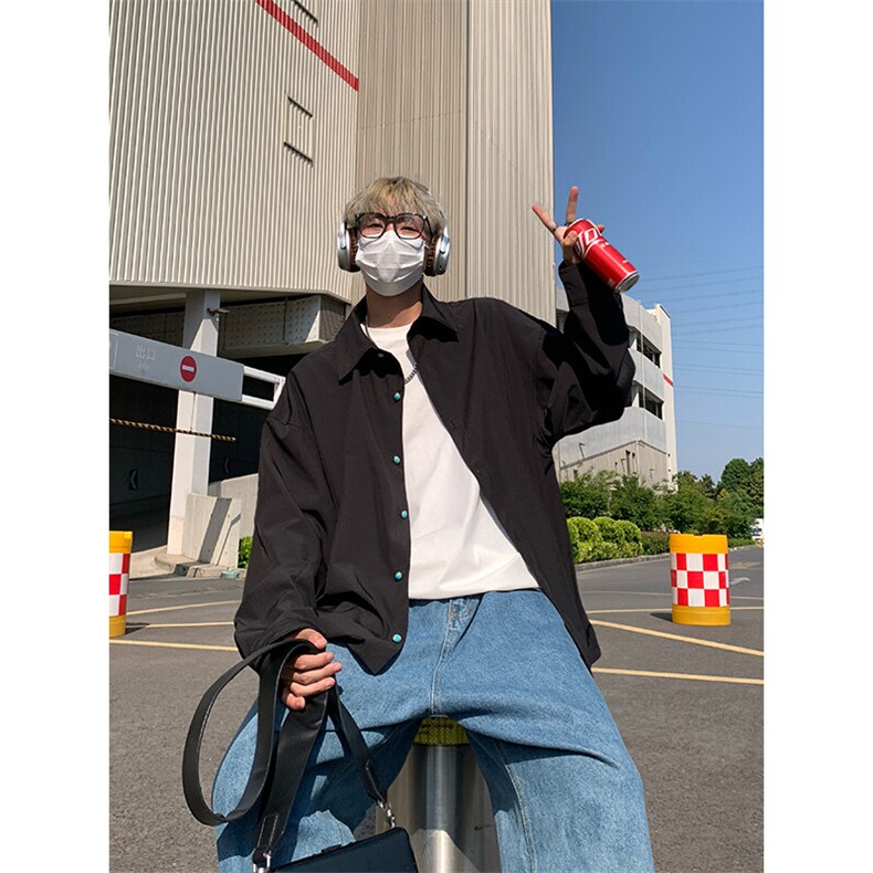 夏季简约下摆抽绳长袖衬衫外套休闲百搭衬衣外套C2249特价P45,男装衬衫,电商A007