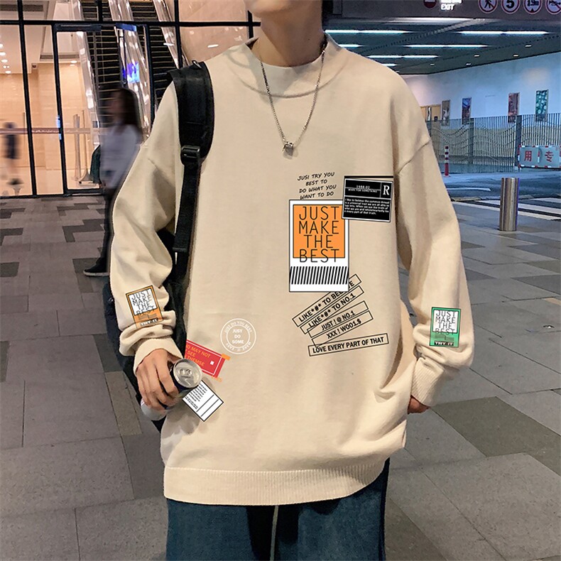 M18121-P45加绒款-P65半高领毛衣男士大码针织衫男毛线衣男,男装针织衫/毛衣,电商A040