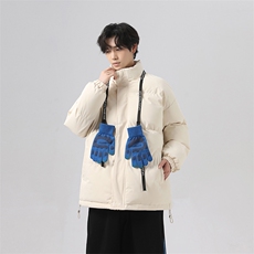 主推！三防面料加绒加厚立领大码棉衣羽绒服男MY1266-特批68，男装羽绒服，星座610B-1