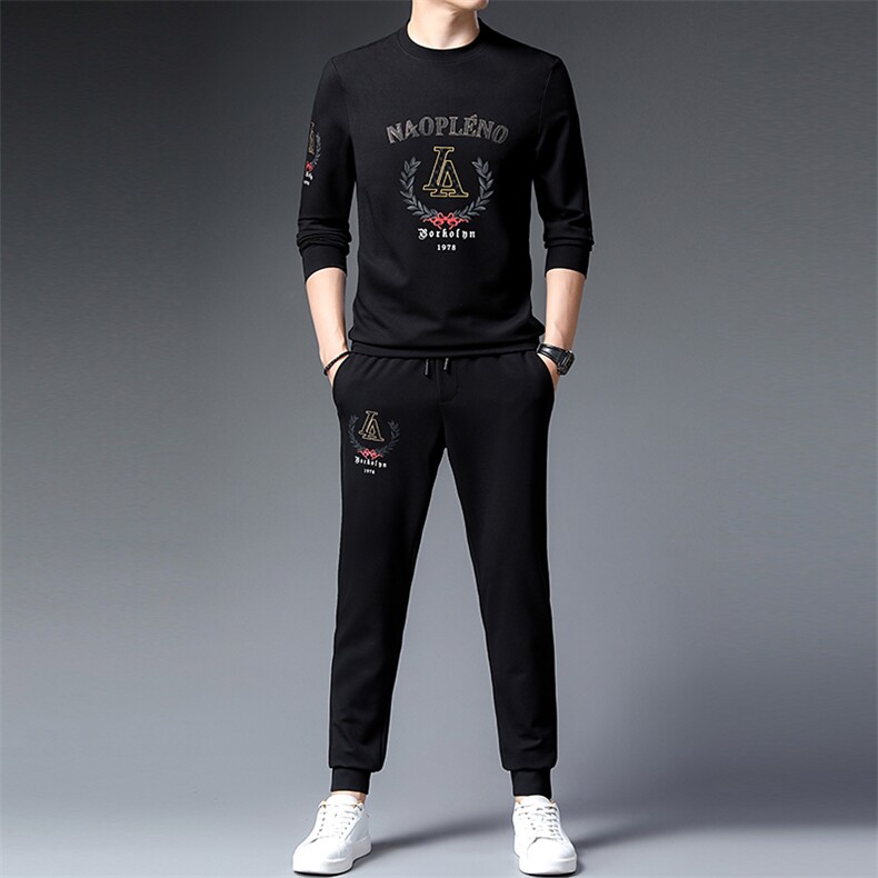 CA9829钱塘2020-2秋冬季新款帅气时尚休闲中青年男士套装P152，男装休闲套装，钱塘207-2