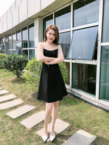 【现货】烫钻连衣裙，女装连衣裙，艾丹迪蔓