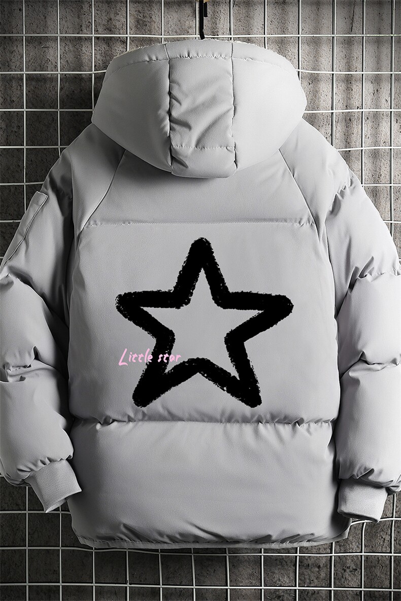 加厚加绒连帽衣男大码服男面包服男网格MY16286-P100,男装棉衣,电商A040A