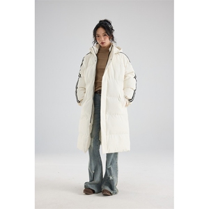 2025条纹长款防寒户外秋冬季棉服棉衣外套过膝棉袄 HZ8818-P108图片
