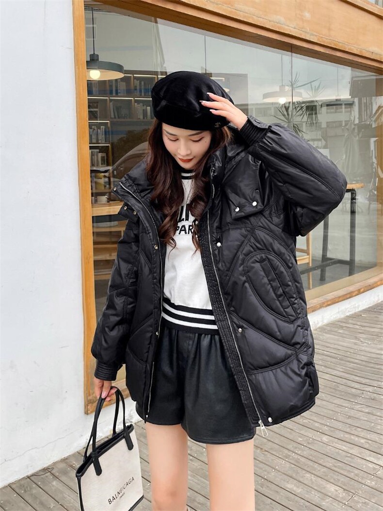 现货时尚潮流短款羽绒服90%白鸭绒,女装羽绒服,宫廷韵色