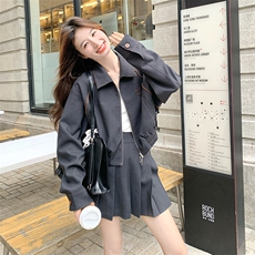 【现货】秋季新款高级灰色两件套装2C301-1309-P195-K288，女装套装/套裙，2C301