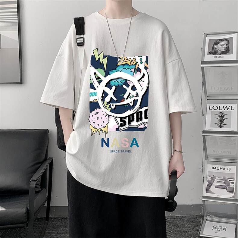 纯棉短袖t恤男大码半袖打底衫宽松体恤衫DX17275-P20大皂风,男装T恤,电商A040