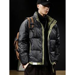 网络图现货 美式潮牌男士短款冬季加厚90鸭绒棉服J9718-P95图片
