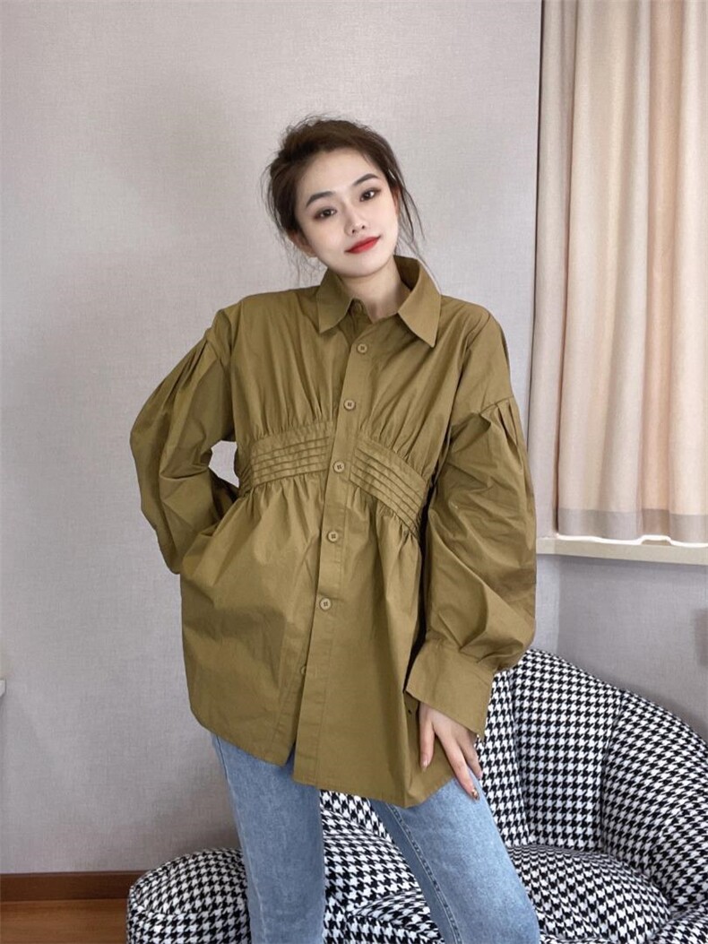 水洗衬衫，女装衬衫，戈朴