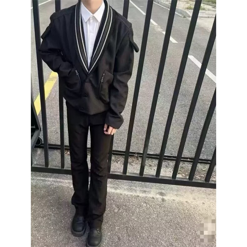 学院风制服dk男生西装套装初中高中休闲西服成人礼毕业班服外套潮,男装西服,四季星座505