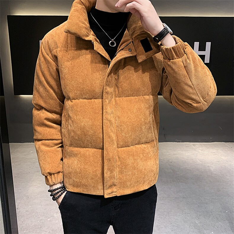 2023冬季新品男装灯芯绒棉衣加大加厚面包服灯芯绒保暖棉衣,男装棉衣,电商B248