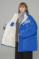 两面穿新款加绒棉衣男女棉服面包服情侣棉袄外套3325-P80控118，男装棉衣，星座207