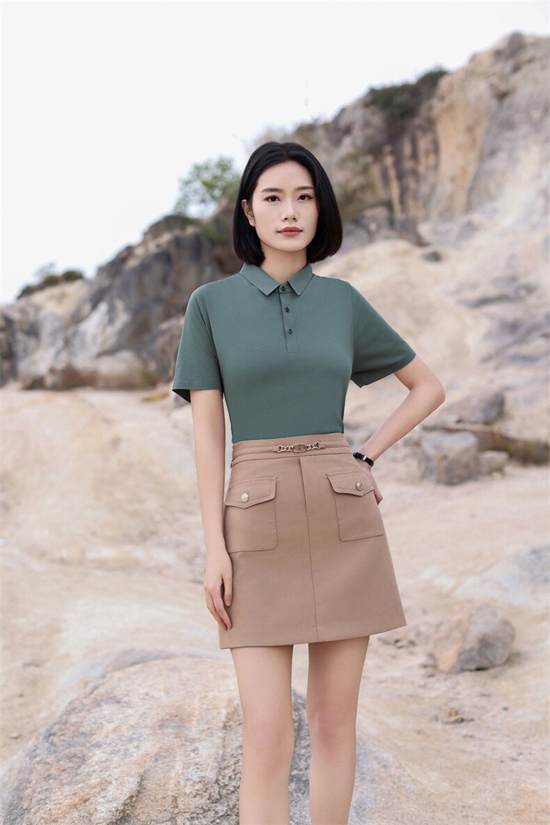 无痕动感纯棉短袖POLO衫工作服T恤男纯色商务员工衣,男装Polo衫,鲁菏羊绒
