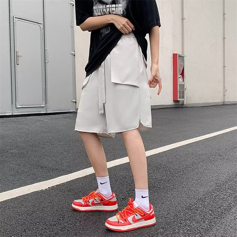 短裤男夏季薄款高街潮牌宽松大裤衩ins休闲运动篮球五分裤子,男装休闲裤,星座716-4