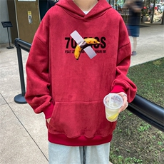 23/秋季360G麂皮绒印花宽松休闲连帽卫衣JWY3268P50控69，男装卫衣，电商B370