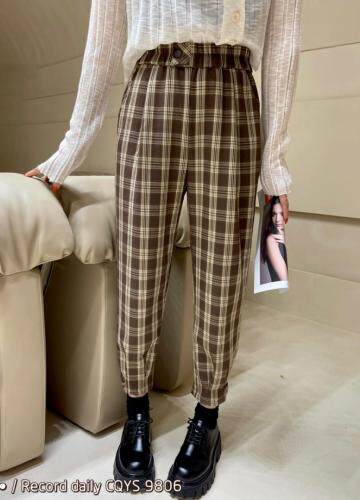 【现货】秋季格子哈伦裤，其它，淳·清衣社