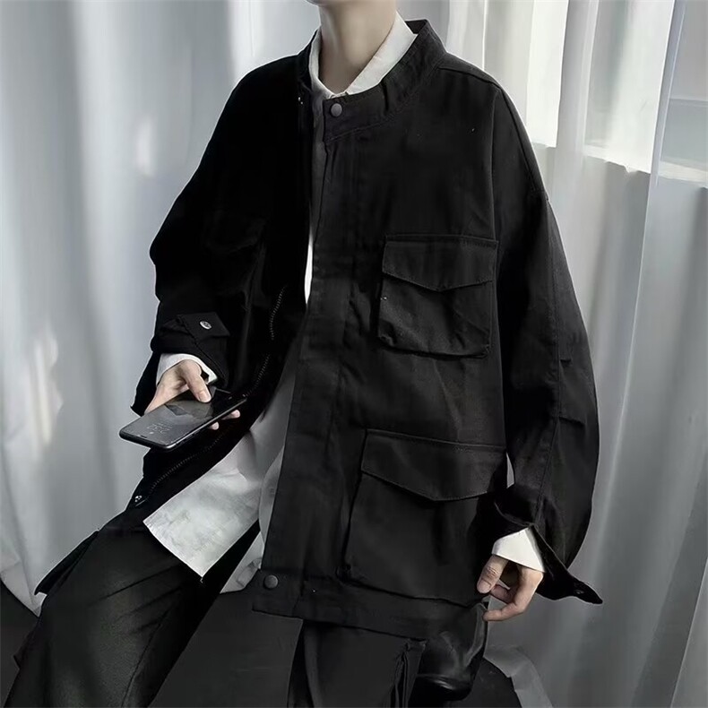 秋季ins潮牌工装夹克男新款韩版潮流复古宽松痞帅休闲外套833/P55,男装夹克,星座506