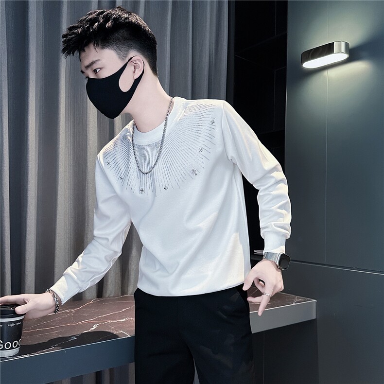 高级感烫钻卫衣男社会小伙店主风301C-WY61-P58控78图片
