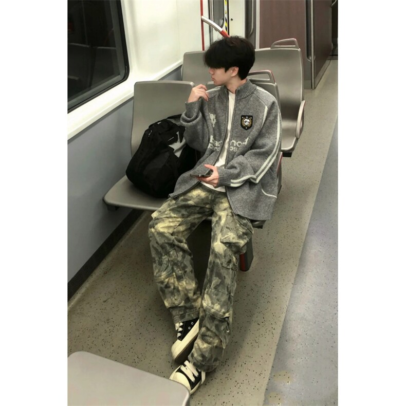 706-1-MY3666-P85特P现货900克重磅开衫毛衣针织衫外套,男装针织衫/毛衣,星座706-1