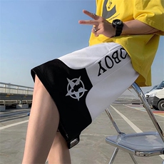 L夏季宽松运动短裤男休闲裤子薄款外穿五分篮球裤K2667-P20，男装休闲裤，星座512-2